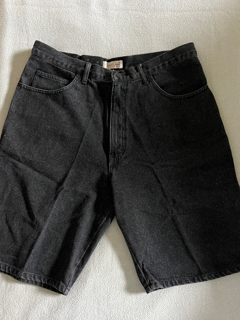 NWT Vintage GreatLand Black Denim Shorts